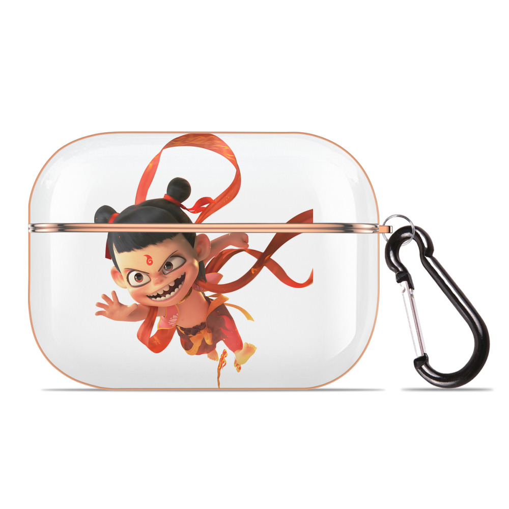 （画像用） Ne Zha 2 ナタ 魔童の大暴れ 【AirPods Pro用】ハードシェル保護ケース｜耐衝撃・防指紋・カラビナ付き商品仕様