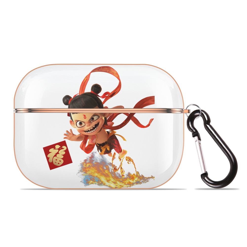 （画像用） Ne Zha 2 ナタ 魔童の大暴れ 【AirPods Pro用】ハードシェル保護ケース｜耐衝撃・防指紋・カラビナ付き商品仕様