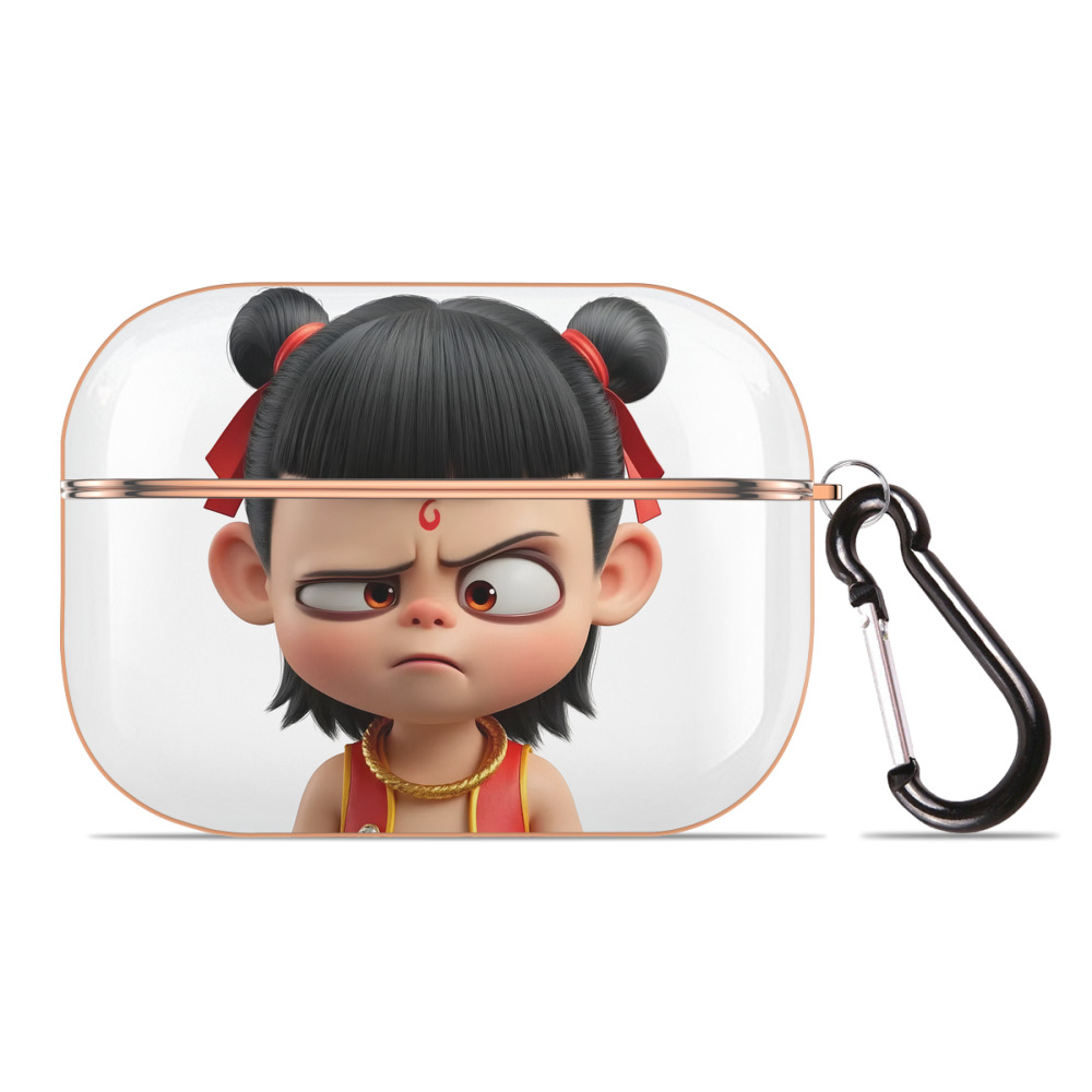 （画像用） Ne Zha 2 ナタ 魔童の大暴れ 【AirPods Pro用】ハードシェル保護ケース｜耐衝撃・防指紋・カラビナ付き商品仕様