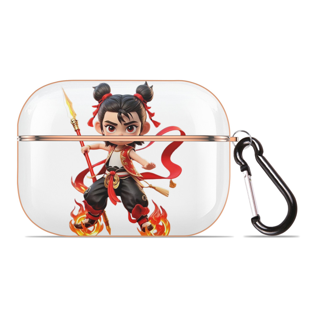 （画像用） Ne Zha 2 ナタ 魔童の大暴れ 【AirPods Pro用】ハードシェル保護ケース｜耐衝撃・防指紋・カラビナ付き商品仕様