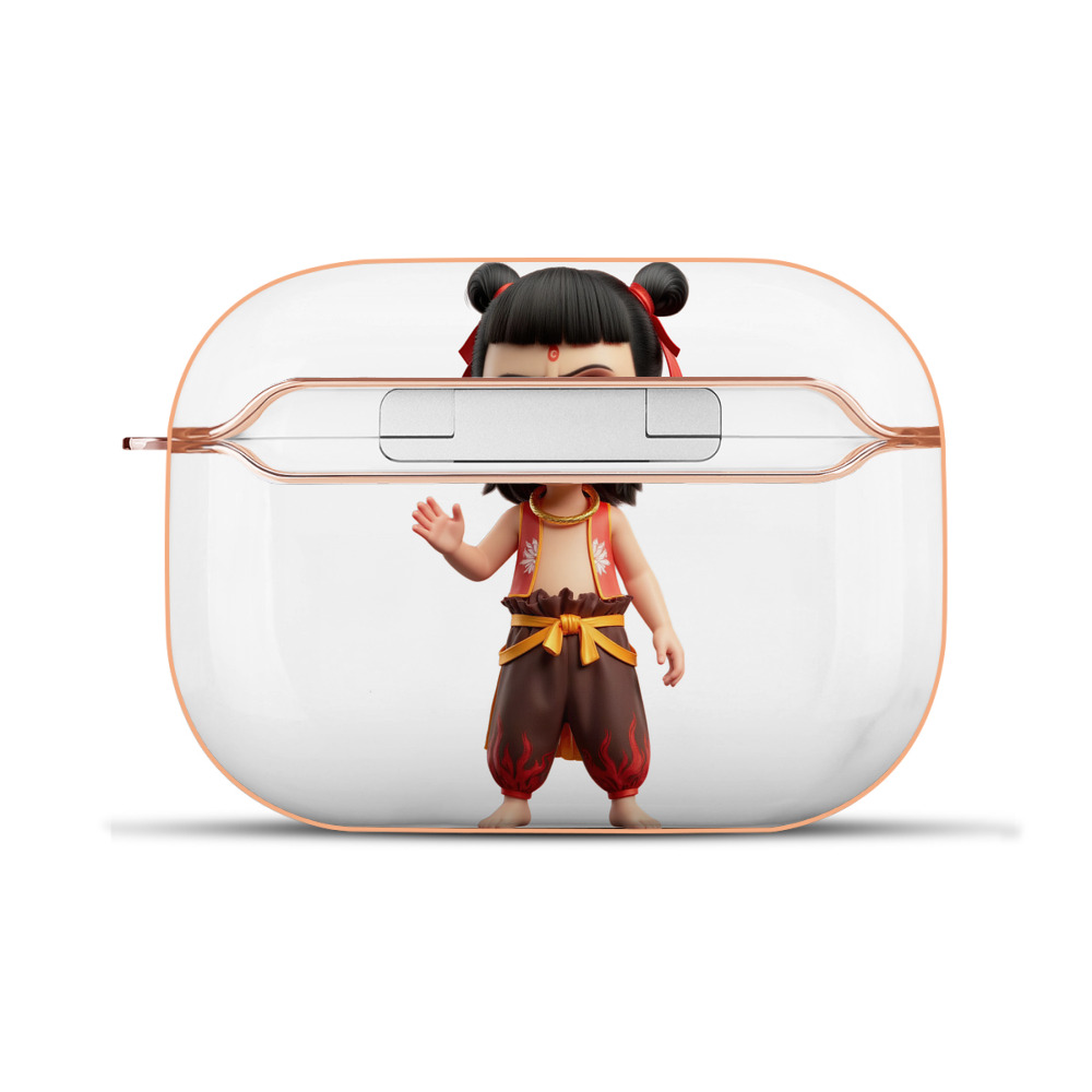 （画像用） Ne Zha 2 ナタ 魔童の大暴れ 【AirPods Pro用】ハードシェル保護ケース｜耐衝撃・防指紋・カラビナ付き商品仕様