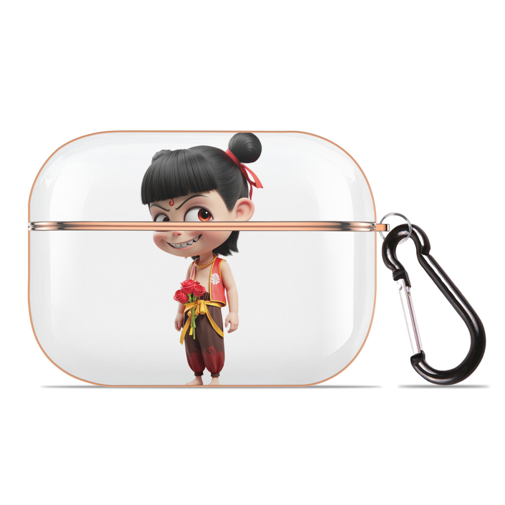 （画像用） Ne Zha 2 ナタ 魔童の大暴れ 【AirPods Pro用】ハードシェル保護ケース｜耐衝撃・防指紋・カラビナ付き商品仕様