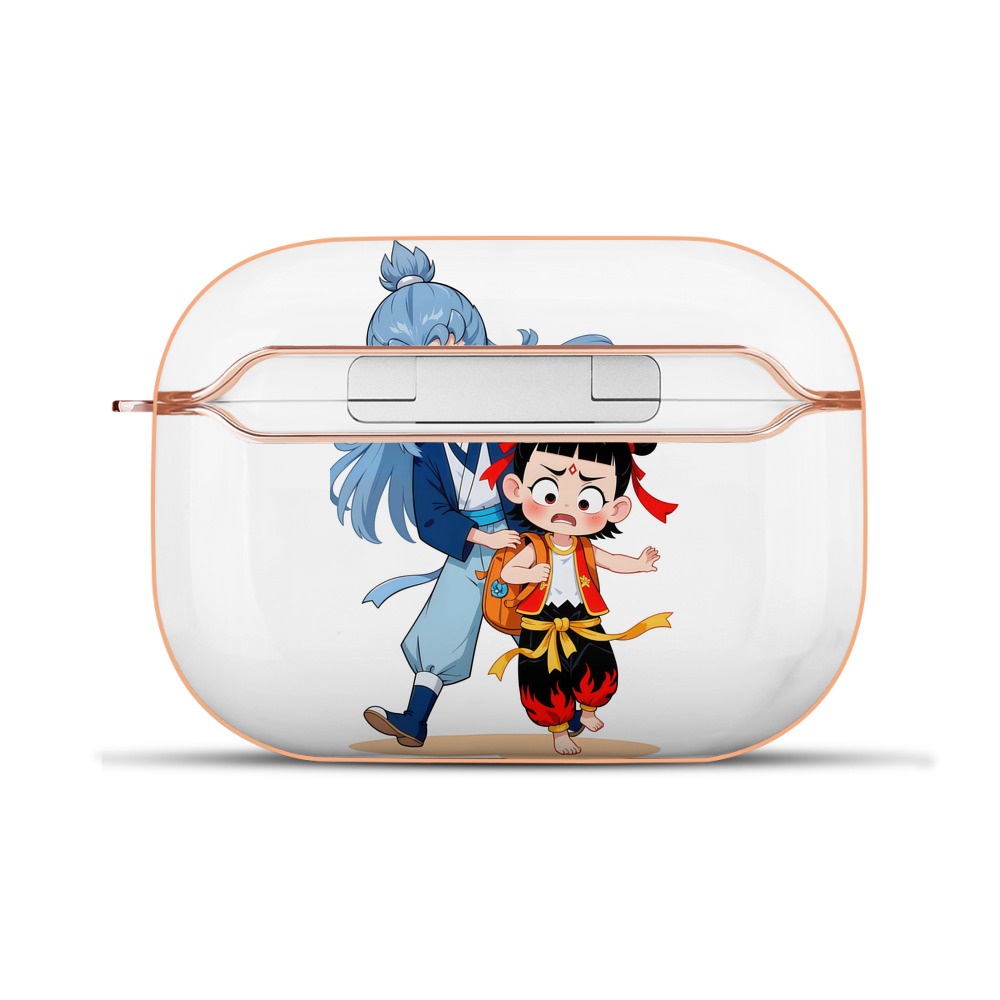 （画像用） Ne Zha 2 ナタ 魔童の大暴れ 【AirPods Pro用】ハードシェル保護ケース｜耐衝撃・防指紋・カラビナ付き商品仕様