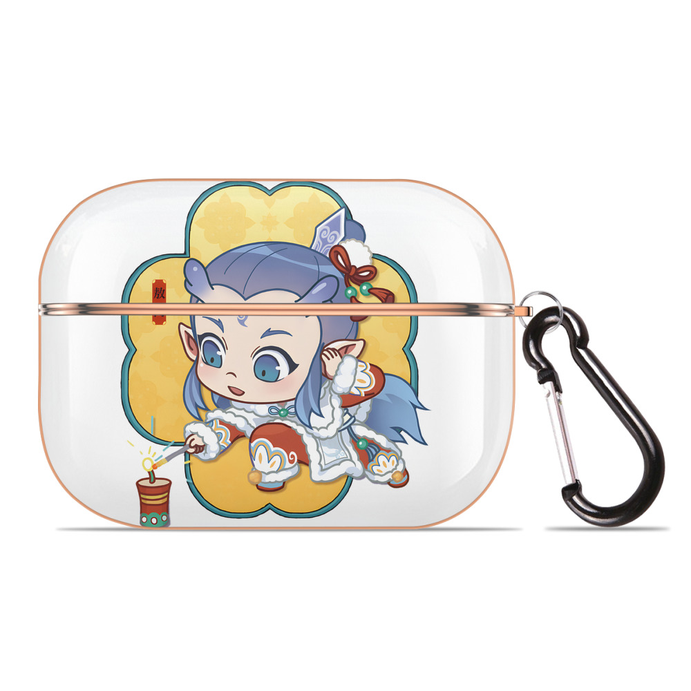 （画像用） Ne Zha 2 ナタ 魔童の大暴れ 【AirPods Pro用】ハードシェル保護ケース｜耐衝撃・防指紋・カラビナ付き商品仕様