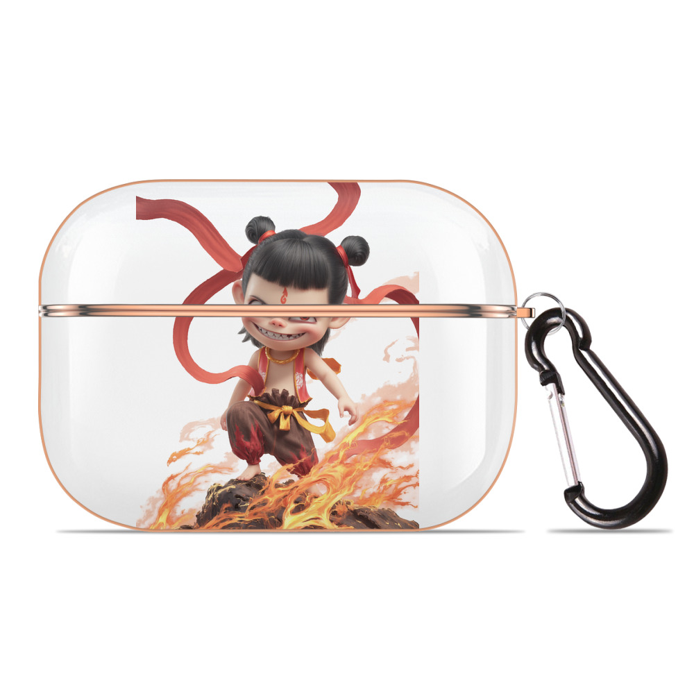 （画像用） Ne Zha 2 ナタ 魔童の大暴れ 【AirPods Pro用】ハードシェル保護ケース｜耐衝撃・防指紋・カラビナ付き商品仕様