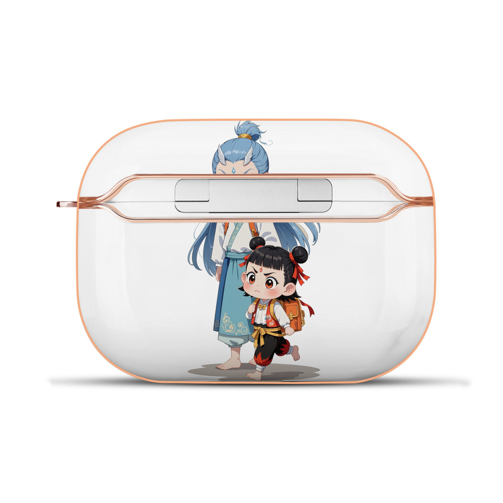 （画像用） Ne Zha 2 ナタ 魔童の大暴れ 【AirPods Pro用】ハードシェル保護ケース｜耐衝撃・防指紋・カラビナ付き商品仕様