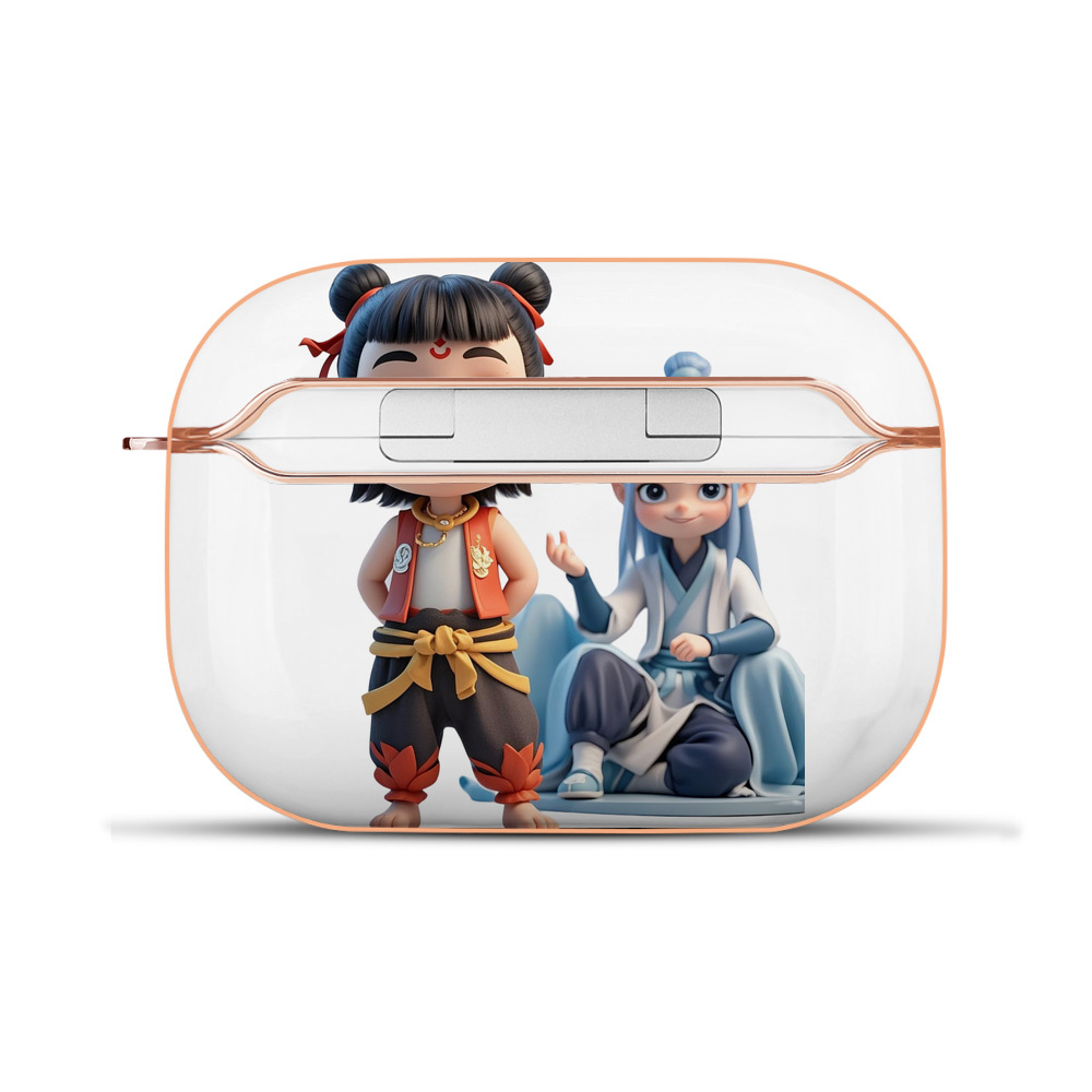 （画像用） Ne Zha 2 ナタ 魔童の大暴れ 【AirPods Pro用】ハードシェル保護ケース｜耐衝撃・防指紋・カラビナ付き商品仕様