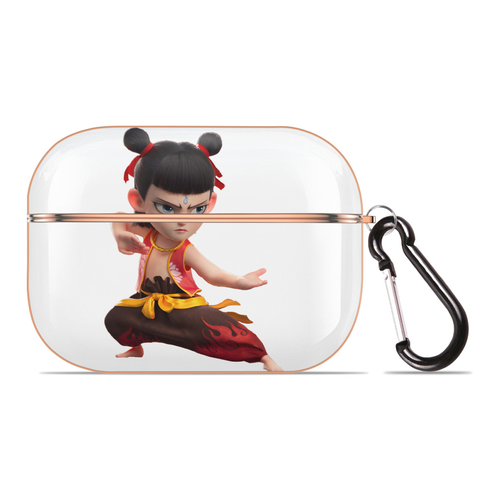 （画像用） Ne Zha 2 ナタ 魔童の大暴れ 【AirPods Pro用】ハードシェル保護ケース｜耐衝撃・防指紋・カラビナ付き商品仕様