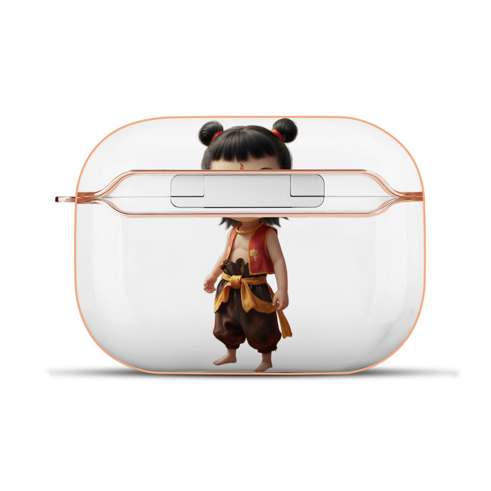 （画像用） Ne Zha 2 ナタ 魔童の大暴れ 【AirPods Pro用】ハードシェル保護ケース｜耐衝撃・防指紋・カラビナ付き商品仕様