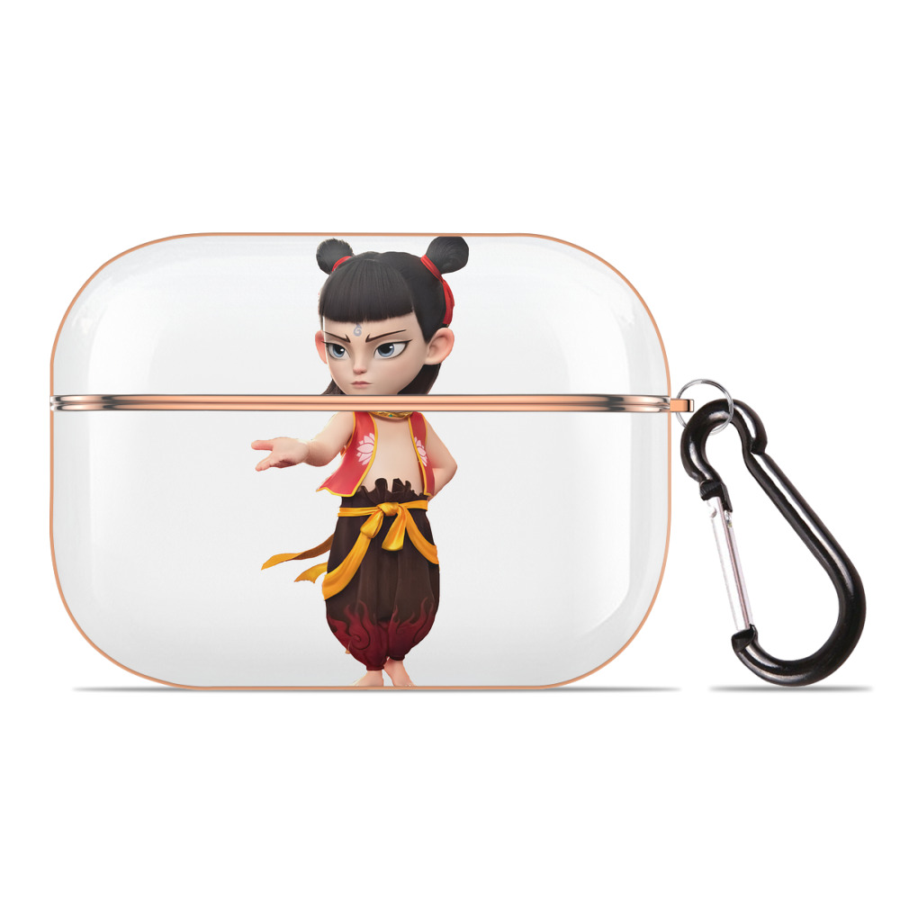 （画像用） Ne Zha 2 ナタ 魔童の大暴れ 【AirPods Pro用】ハードシェル保護ケース｜耐衝撃・防指紋・カラビナ付き商品仕様