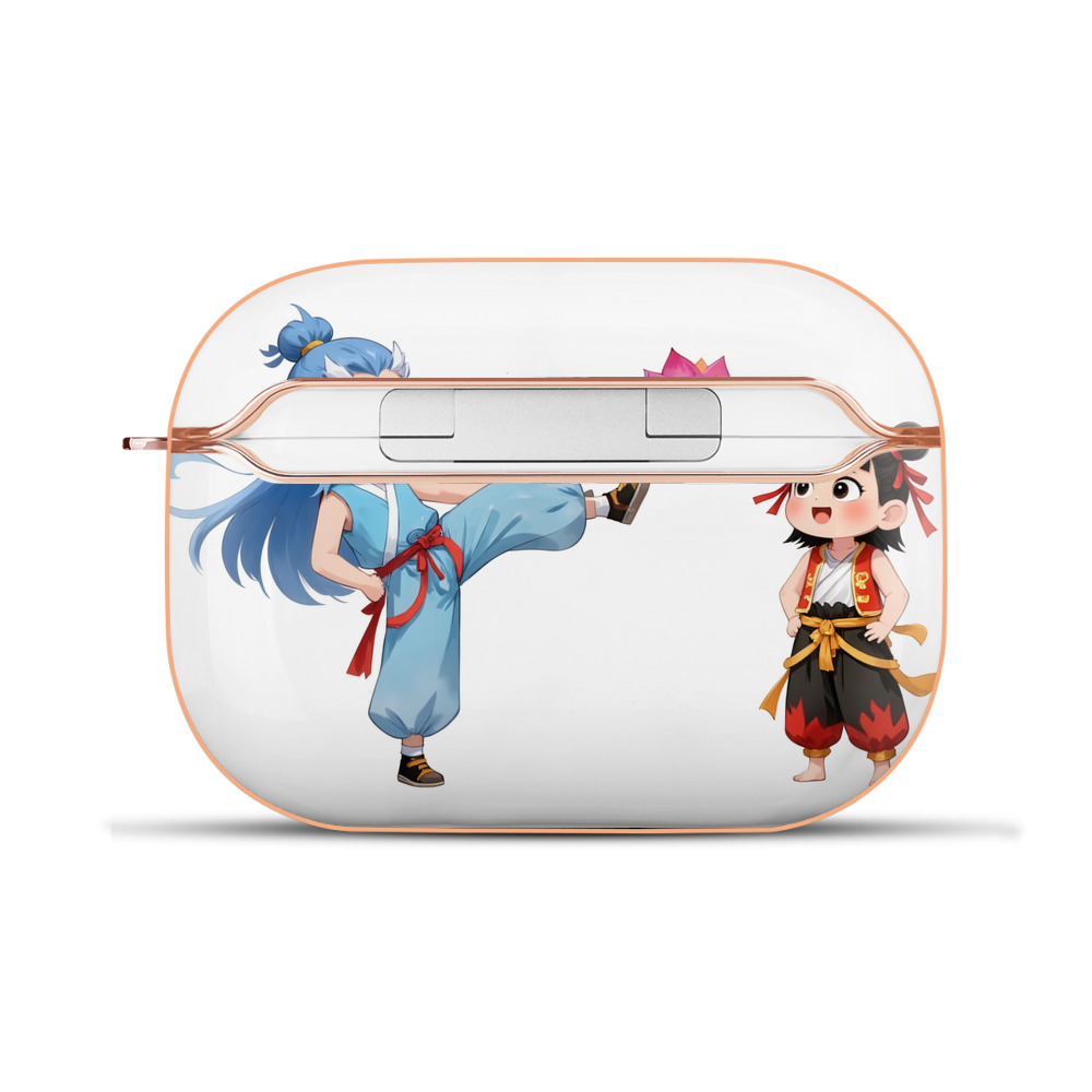（画像用） Ne Zha 2 ナタ 魔童の大暴れ 【AirPods Pro用】ハードシェル保護ケース｜耐衝撃・防指紋・カラビナ付き商品仕様