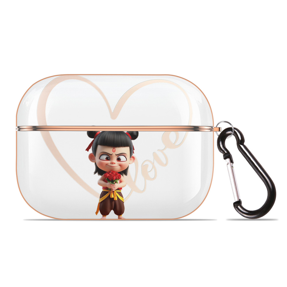 （画像用） Ne Zha 2 ナタ 魔童の大暴れ 【AirPods Pro用】ハードシェル保護ケース｜耐衝撃・防指紋・カラビナ付き商品仕様