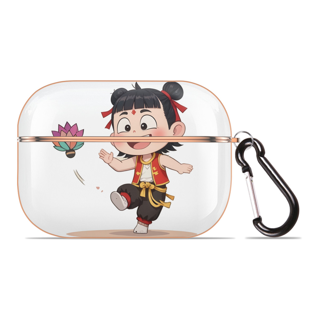（画像用） Ne Zha 2 ナタ 魔童の大暴れ 【AirPods Pro用】ハードシェル保護ケース｜耐衝撃・防指紋・カラビナ付き商品仕様