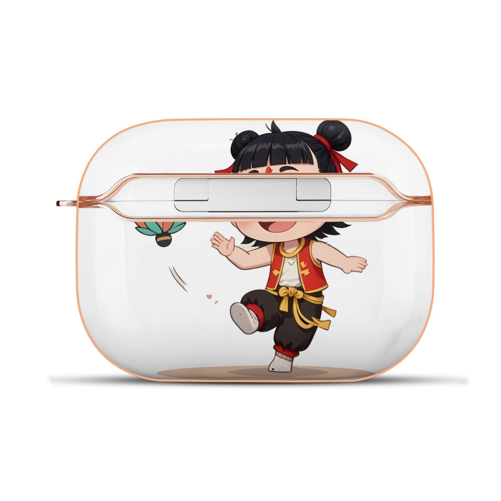 （画像用） Ne Zha 2 ナタ 魔童の大暴れ 【AirPods Pro用】ハードシェル保護ケース｜耐衝撃・防指紋・カラビナ付き商品仕様
