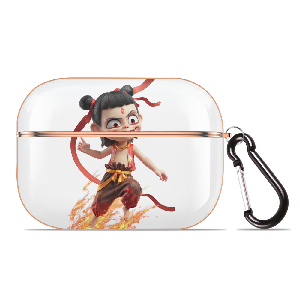 （画像用） Ne Zha 2 ナタ 魔童の大暴れ 【AirPods Pro用】ハードシェル保護ケース｜耐衝撃・防指紋・カラビナ付き商品仕様
