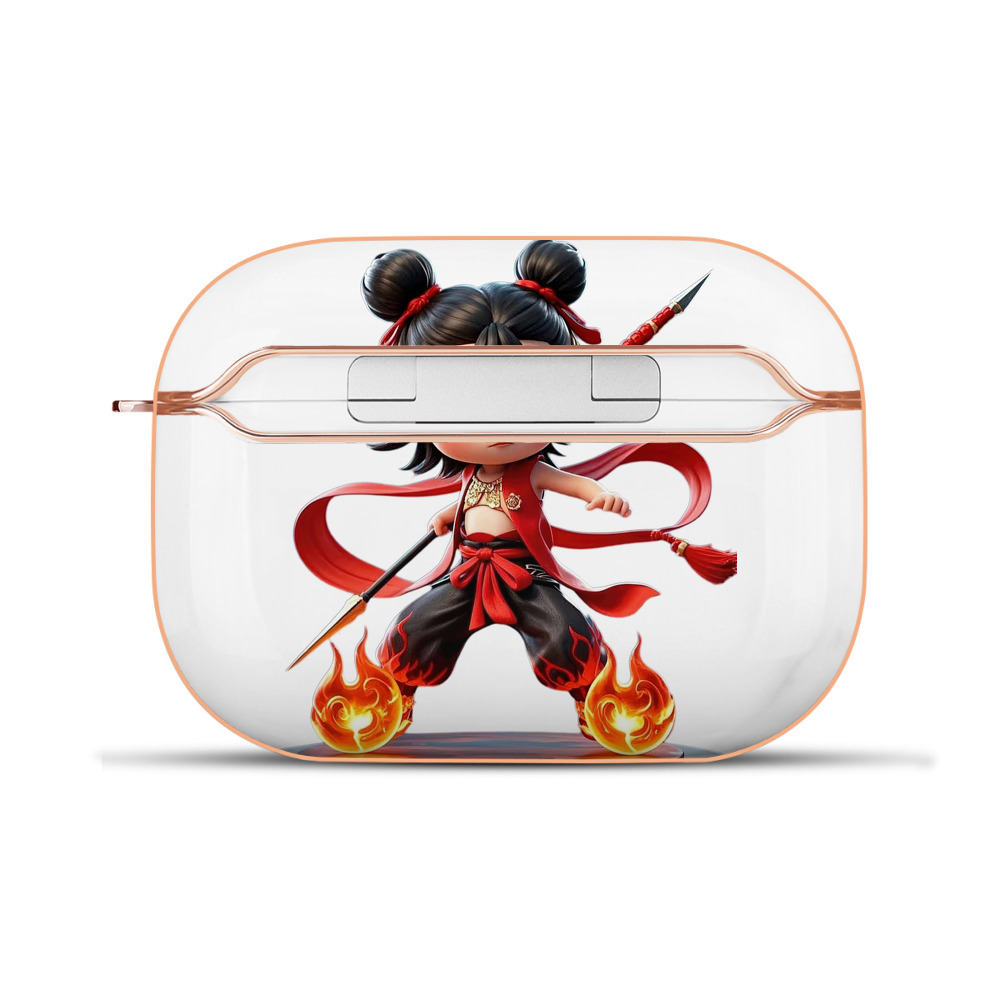 （画像用） Ne Zha 2 ナタ 魔童の大暴れ 【AirPods Pro用】ハードシェル保護ケース｜耐衝撃・防指紋・カラビナ付き商品仕様