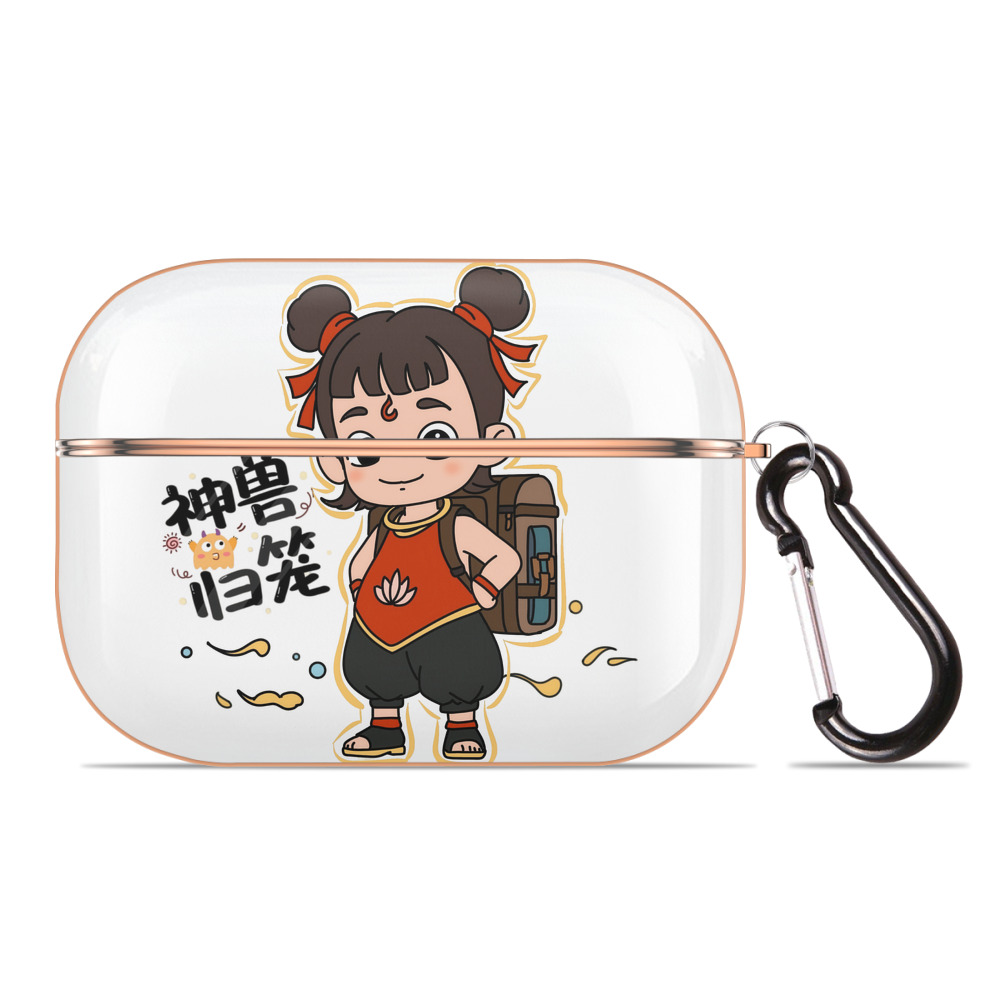 （画像用） Ne Zha 2 ナタ 魔童の大暴れ 【AirPods Pro用】ハードシェル保護ケース｜耐衝撃・防指紋・カラビナ付き商品仕様