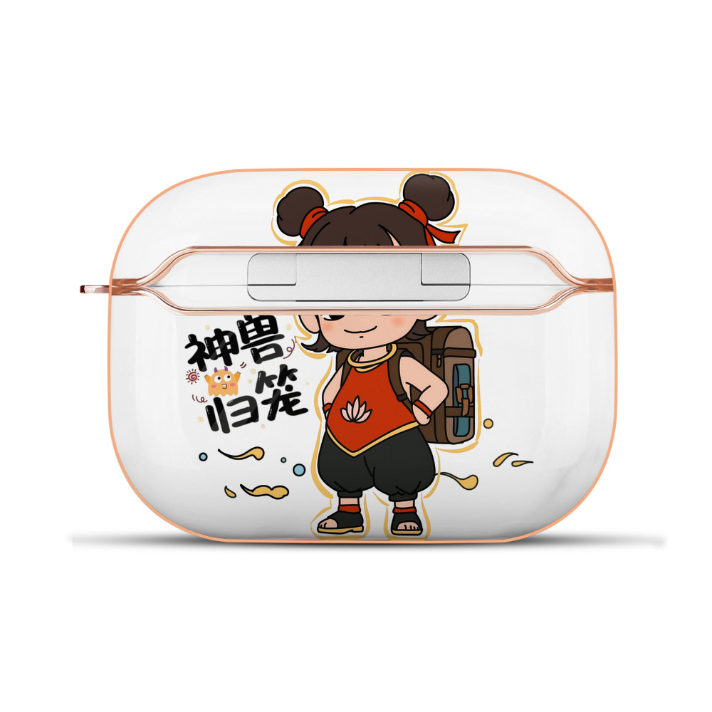 （画像用） Ne Zha 2 ナタ 魔童の大暴れ 【AirPods Pro用】ハードシェル保護ケース｜耐衝撃・防指紋・カラビナ付き商品仕様