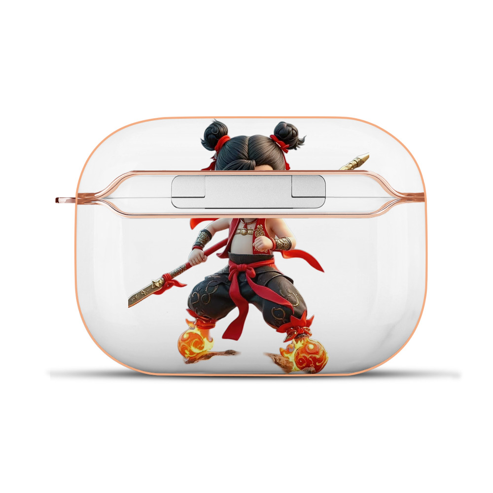 （画像用） Ne Zha 2 ナタ 魔童の大暴れ 【AirPods Pro用】ハードシェル保護ケース｜耐衝撃・防指紋・カラビナ付き商品仕様