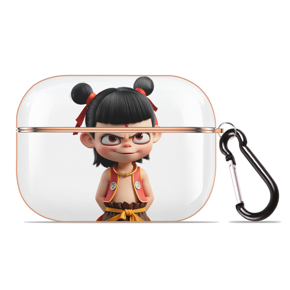 （画像用） Ne Zha 2 ナタ 魔童の大暴れ 【AirPods Pro用】ハードシェル保護ケース｜耐衝撃・防指紋・カラビナ付き商品仕様