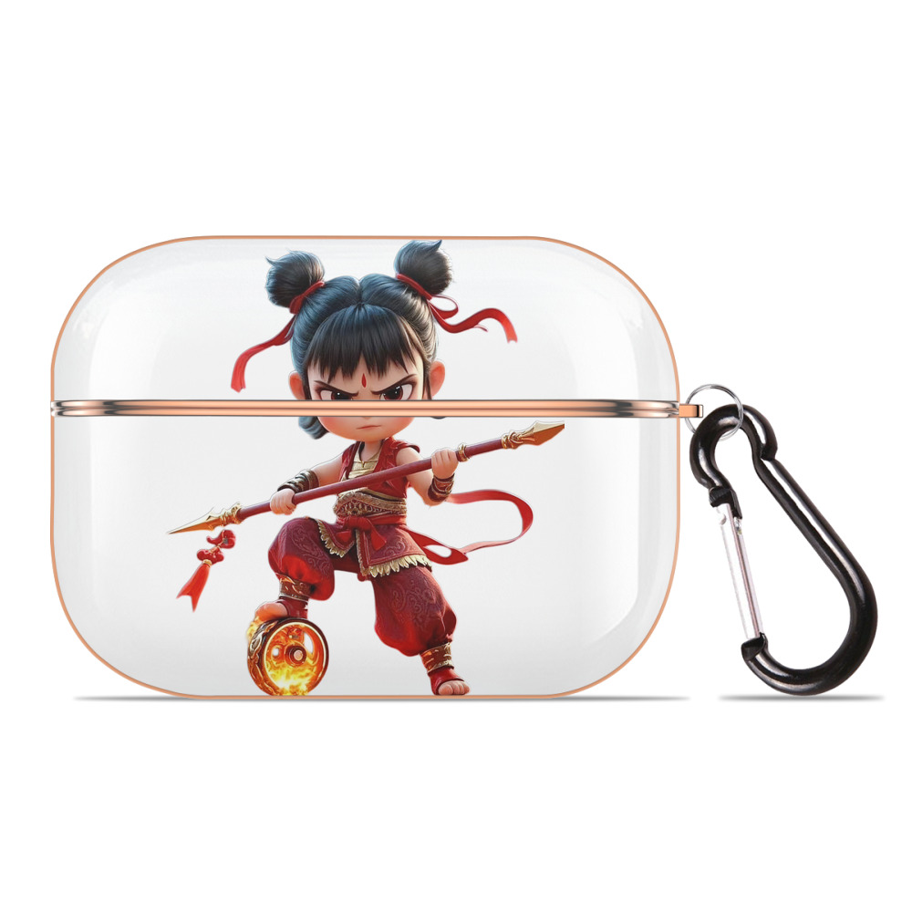 （画像用） Ne Zha 2 ナタ 魔童の大暴れ 【AirPods Pro用】ハードシェル保護ケース｜耐衝撃・防指紋・カラビナ付き商品仕様