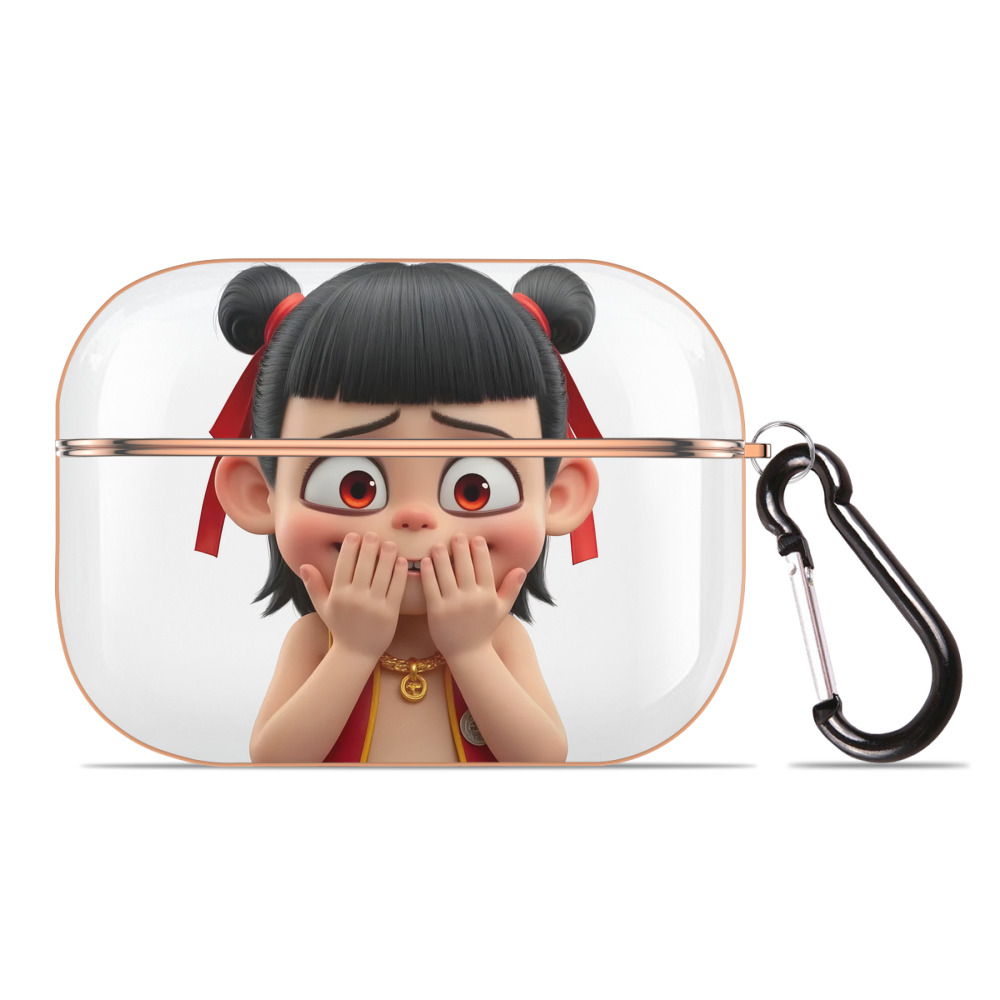 （画像用） Ne Zha 2 ナタ 魔童の大暴れ 【AirPods Pro用】ハードシェル保護ケース｜耐衝撃・防指紋・カラビナ付き商品仕様