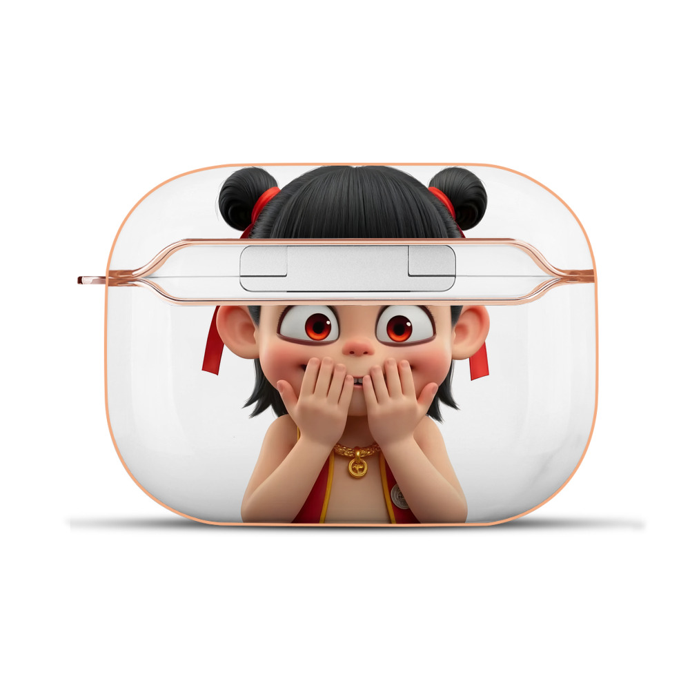 （画像用） Ne Zha 2 ナタ 魔童の大暴れ 【AirPods Pro用】ハードシェル保護ケース｜耐衝撃・防指紋・カラビナ付き商品仕様