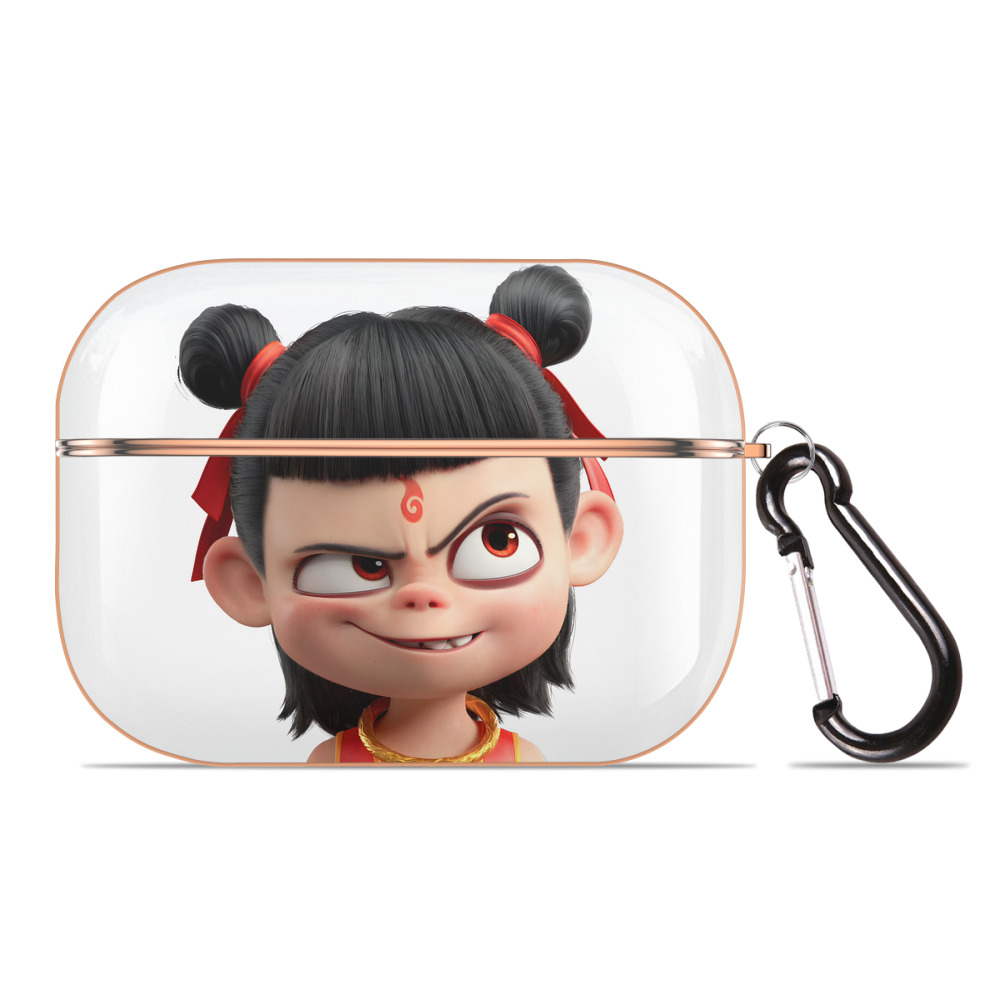 （画像用） Ne Zha 2 ナタ 魔童の大暴れ 【AirPods Pro用】ハードシェル保護ケース｜耐衝撃・防指紋・カラビナ付き商品仕様
