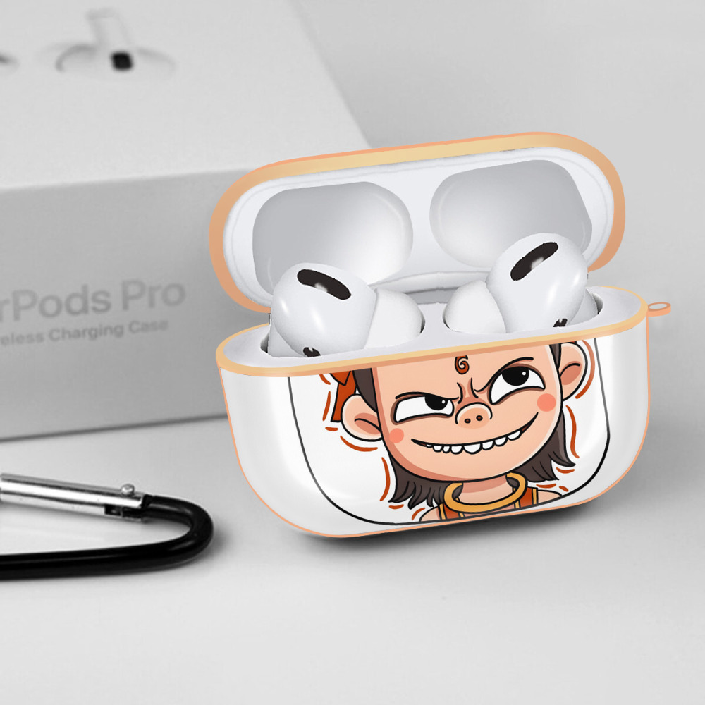 Ne Zha 2 ナタ 魔童の大暴れ 【AirPods Pro用】ハードシェル保護ケース｜耐衝撃・防指紋・カラビナ付き商品仕様