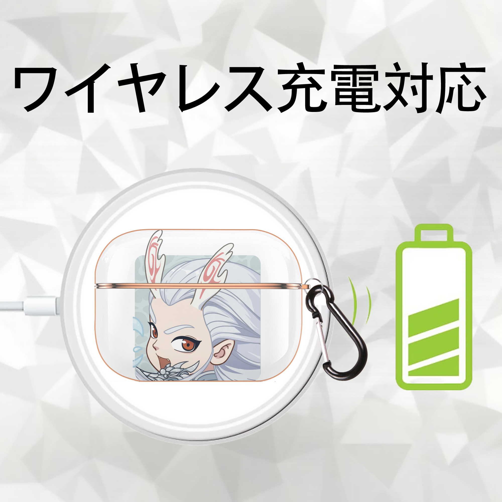 Ne Zha 2 ナタ 魔童の大暴れ 【AirPods Pro用】ハードシェル保護ケース｜耐衝撃・防指紋・カラビナ付き商品仕様