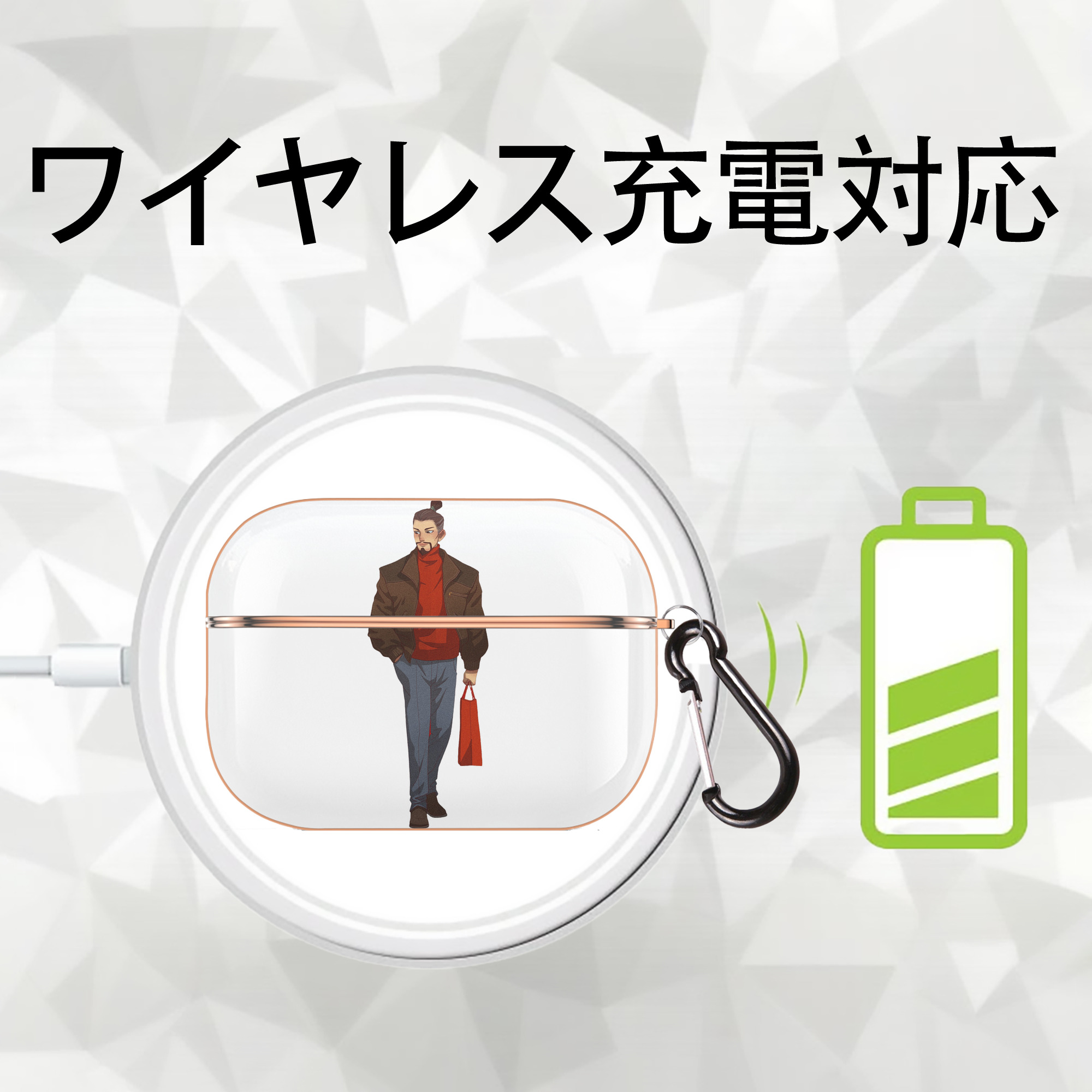 Ne Zha 2 ナタ 魔童の大暴れ 【AirPods Pro用】ハードシェル保護ケース｜耐衝撃・防指紋・カラビナ付き商品仕様
