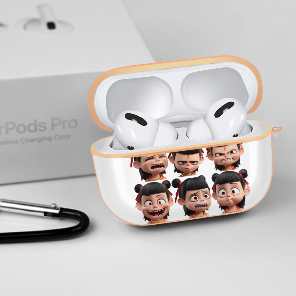 Ne Zha 2 ナタ 魔童の大暴れ 【AirPods Pro用】ハードシェル保護ケース｜耐衝撃・防指紋・カラビナ付き商品仕様