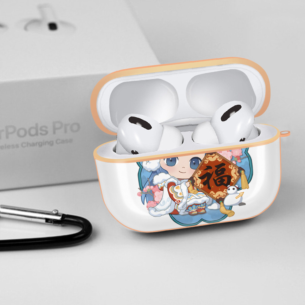 Ne Zha 2 ナタ 魔童の大暴れ 【AirPods Pro用】ハードシェル保護ケース｜耐衝撃・防指紋・カラビナ付き商品仕様