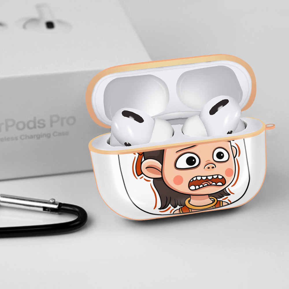 Ne Zha 2 ナタ 魔童の大暴れ 【AirPods Pro用】ハードシェル保護ケース｜耐衝撃・防指紋・カラビナ付き商品仕様