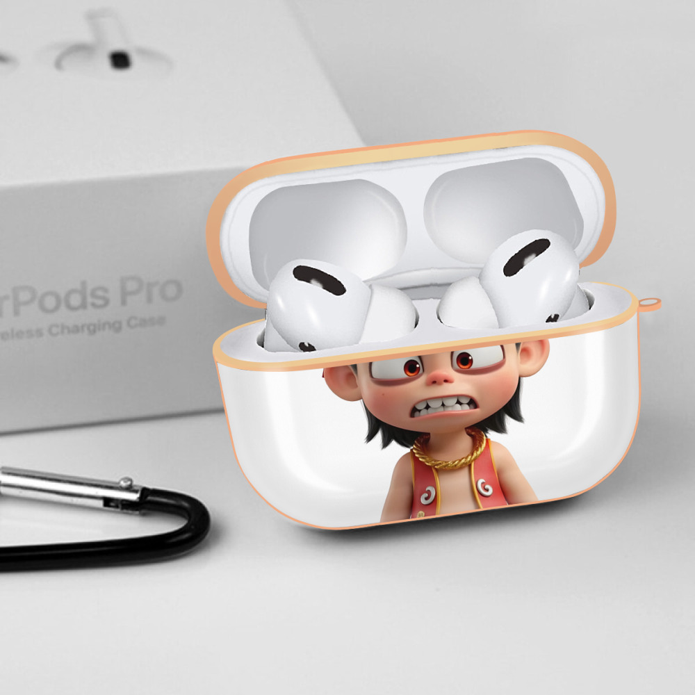 Ne Zha 2 ナタ 魔童の大暴れ 【AirPods Pro用】ハードシェル保護ケース｜耐衝撃・防指紋・カラビナ付き商品仕様