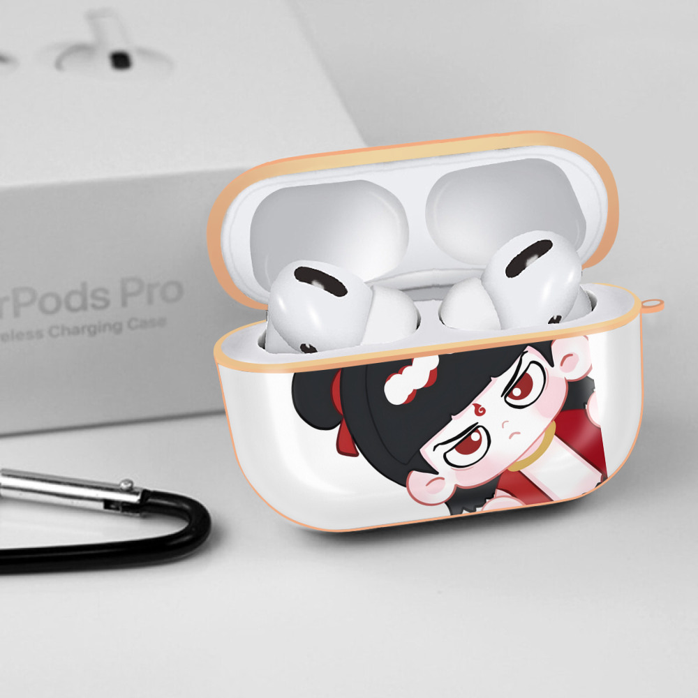 Ne Zha 2 ナタ 魔童の大暴れ 【AirPods Pro用】ハードシェル保護ケース｜耐衝撃・防指紋・カラビナ付き商品仕様