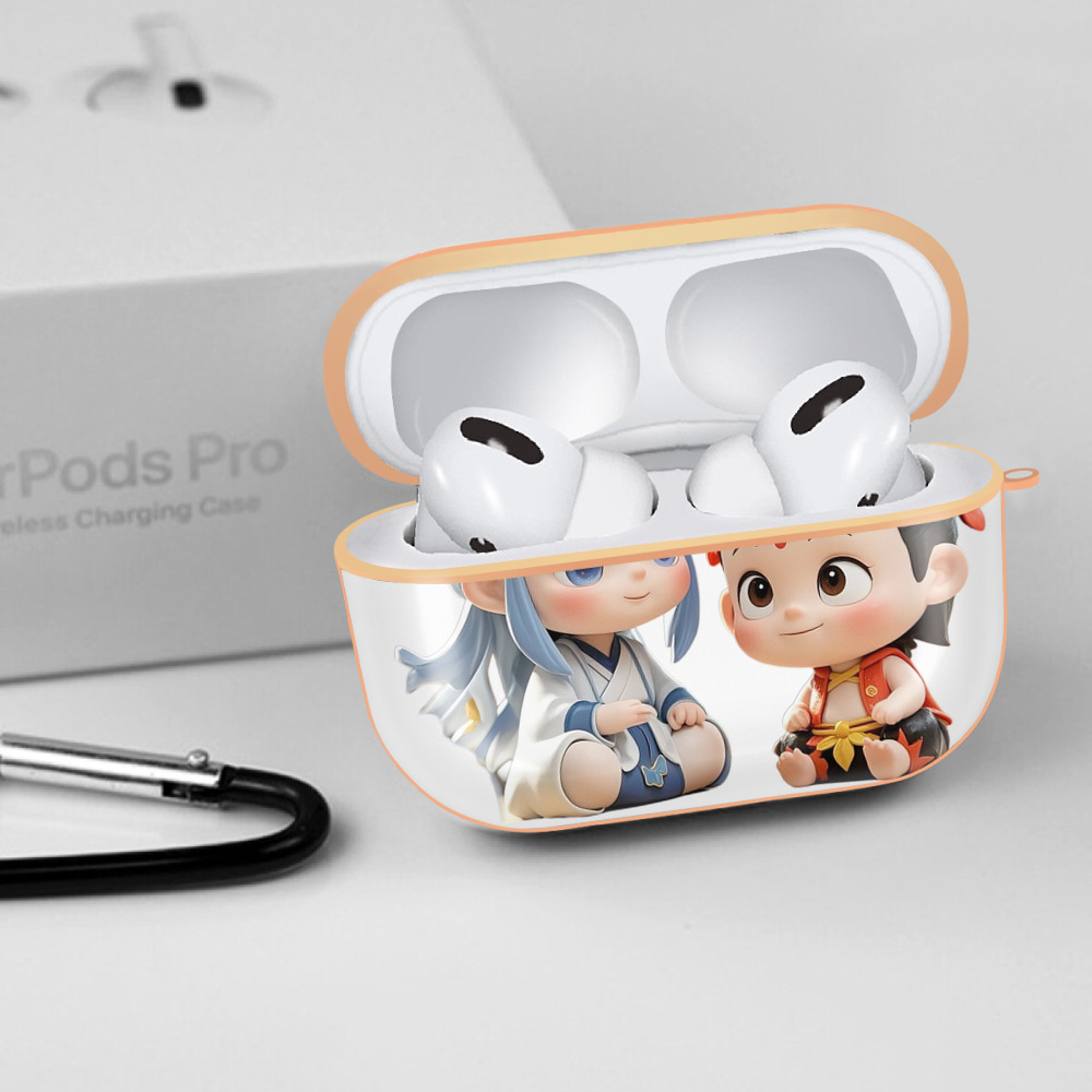 Ne Zha 2 ナタ 魔童の大暴れ 【AirPods Pro用】ハードシェル保護ケース｜耐衝撃・防指紋・カラビナ付き商品仕様