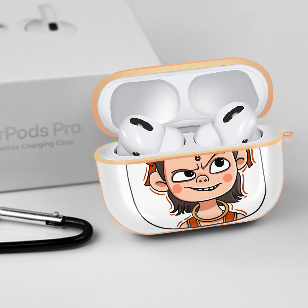Ne Zha 2 ナタ 魔童の大暴れ 【AirPods Pro用】ハードシェル保護ケース｜耐衝撃・防指紋・カラビナ付き商品仕様