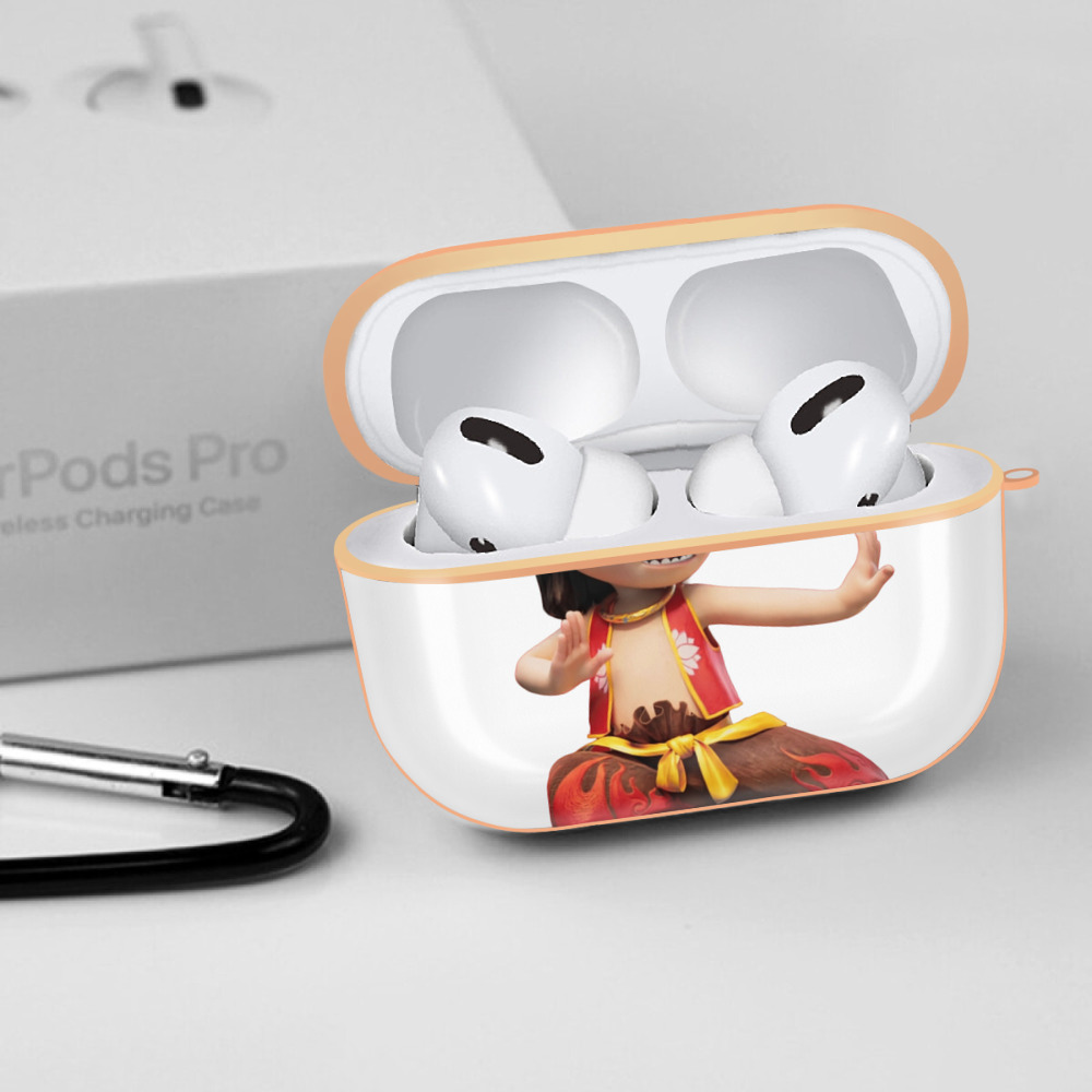 Ne Zha 2 ナタ 魔童の大暴れ 【AirPods Pro用】ハードシェル保護ケース｜耐衝撃・防指紋・カラビナ付き商品仕様