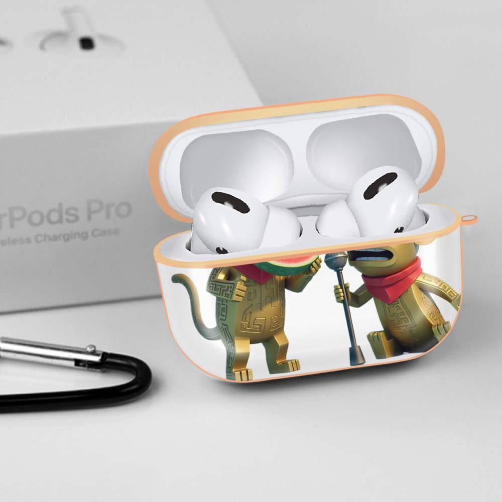 Ne Zha 2 ナタ 魔童の大暴れ 【AirPods Pro用】ハードシェル保護ケース｜耐衝撃・防指紋・カラビナ付き商品仕様