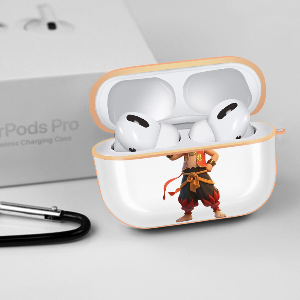 Ne Zha 2 ナタ 魔童の大暴れ 【AirPods Pro用】ハードシェル保護ケース｜耐衝撃・防指紋・カラビナ付き商品仕様