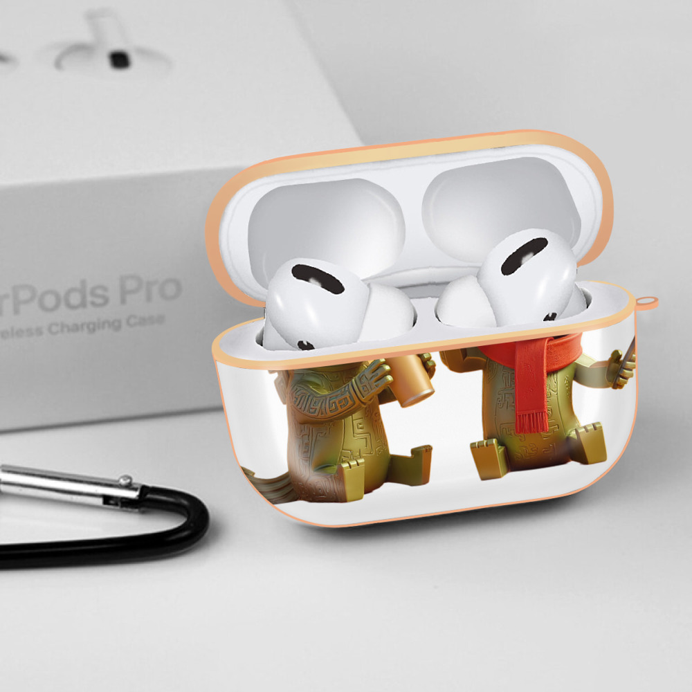 Ne Zha 2 ナタ 魔童の大暴れ 【AirPods Pro用】ハードシェル保護ケース｜耐衝撃・防指紋・カラビナ付き商品仕様