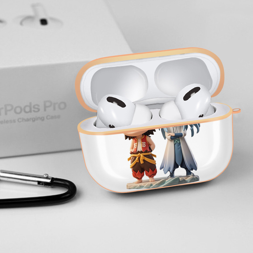 Ne Zha 2 ナタ 魔童の大暴れ 【AirPods Pro用】ハードシェル保護ケース｜耐衝撃・防指紋・カラビナ付き商品仕様