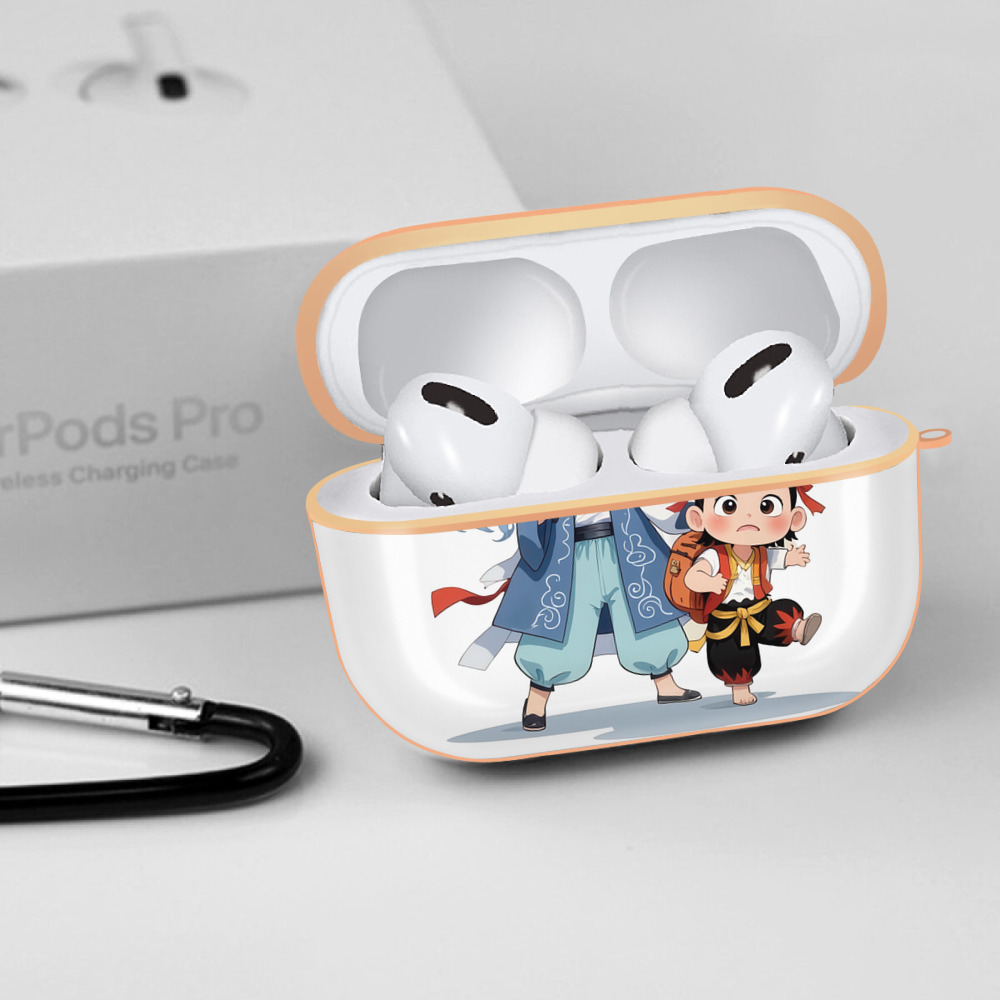 Ne Zha 2 ナタ 魔童の大暴れ 【AirPods Pro用】ハードシェル保護ケース｜耐衝撃・防指紋・カラビナ付き商品仕様