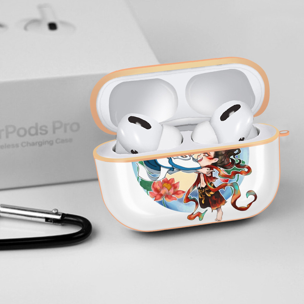 Ne Zha 2 ナタ 魔童の大暴れ 【AirPods Pro用】ハードシェル保護ケース｜耐衝撃・防指紋・カラビナ付き商品仕様