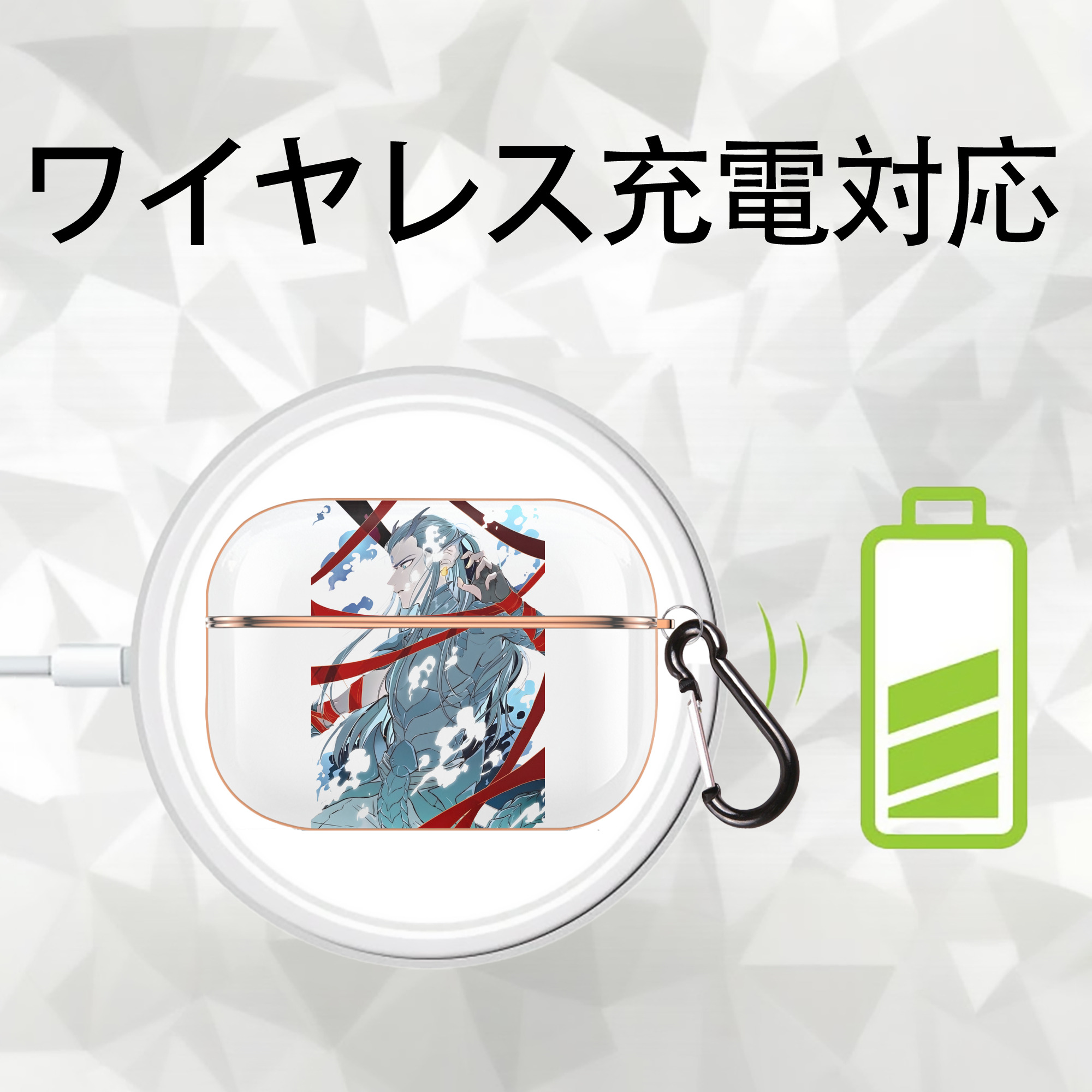 Ne Zha 2 ナタ 魔童の大暴れ 【AirPods Pro用】ハードシェル保護ケース｜耐衝撃・防指紋・カラビナ付き商品仕様