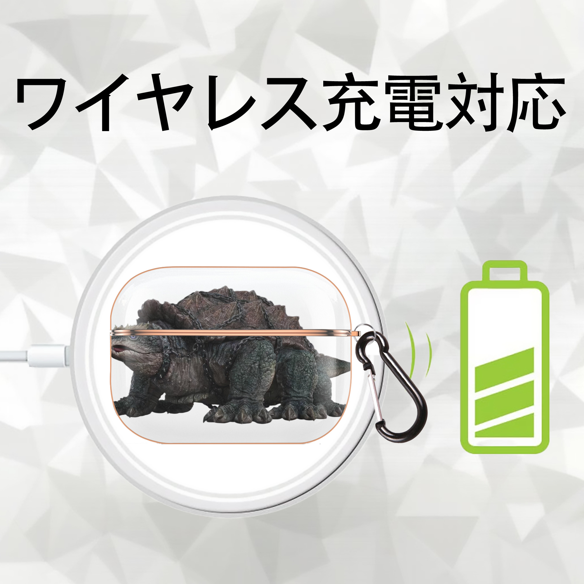 Ne Zha 2 ナタ 魔童の大暴れ 【AirPods Pro用】ハードシェル保護ケース｜耐衝撃・防指紋・カラビナ付き商品仕様