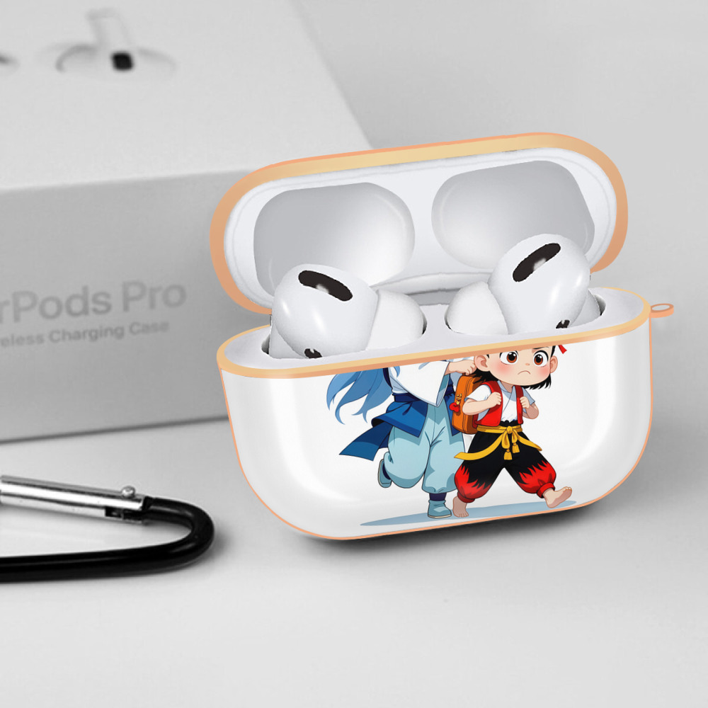 Ne Zha 2 ナタ 魔童の大暴れ 【AirPods Pro用】ハードシェル保護ケース｜耐衝撃・防指紋・カラビナ付き商品仕様