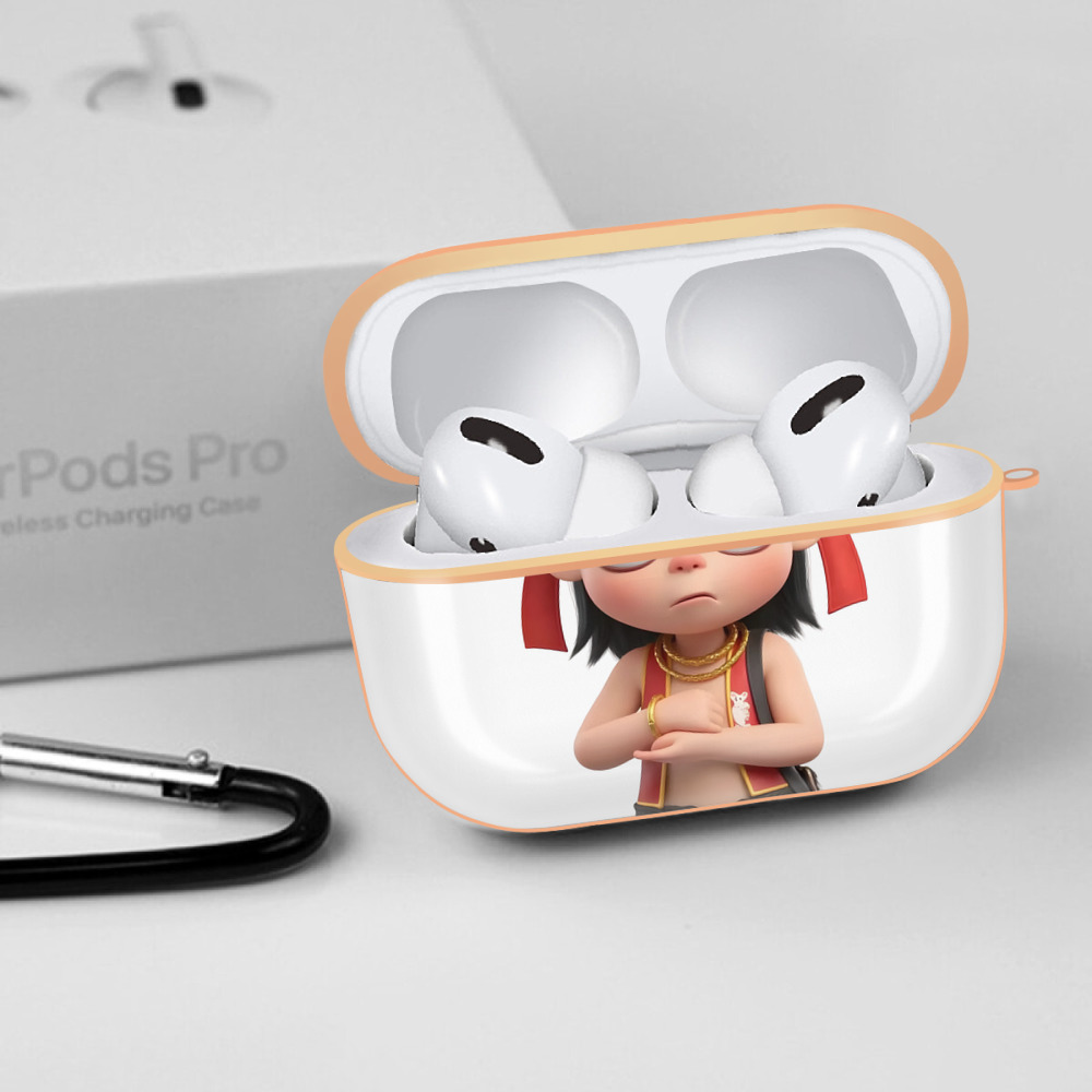 Ne Zha 2 ナタ 魔童の大暴れ 【AirPods Pro用】ハードシェル保護ケース｜耐衝撃・防指紋・カラビナ付き商品仕様