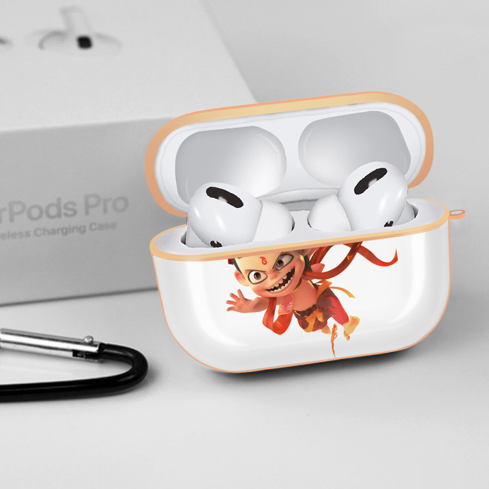 Ne Zha 2 ナタ 魔童の大暴れ 【AirPods Pro用】ハードシェル保護ケース｜耐衝撃・防指紋・カラビナ付き商品仕様